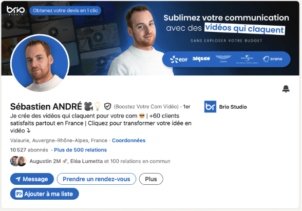 Sebastien Andre Profilage Linkedin profil